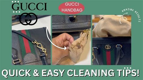 how to clean a gucci fabric bag|gucci canvas bag cleaner.